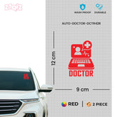 Unique Doctor Sticker for Safe Roads